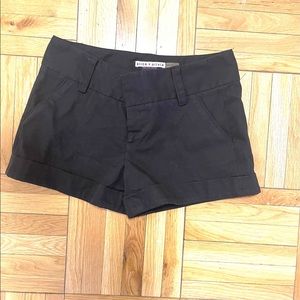 Alice + Olivia Black Dress Shorts